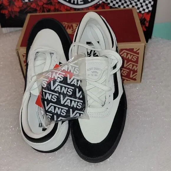 New Vans Gilbert Crockett 2 Pro Pop Cush Pearl & Black Size M 6.5 W 8 - Picture 4 of 12